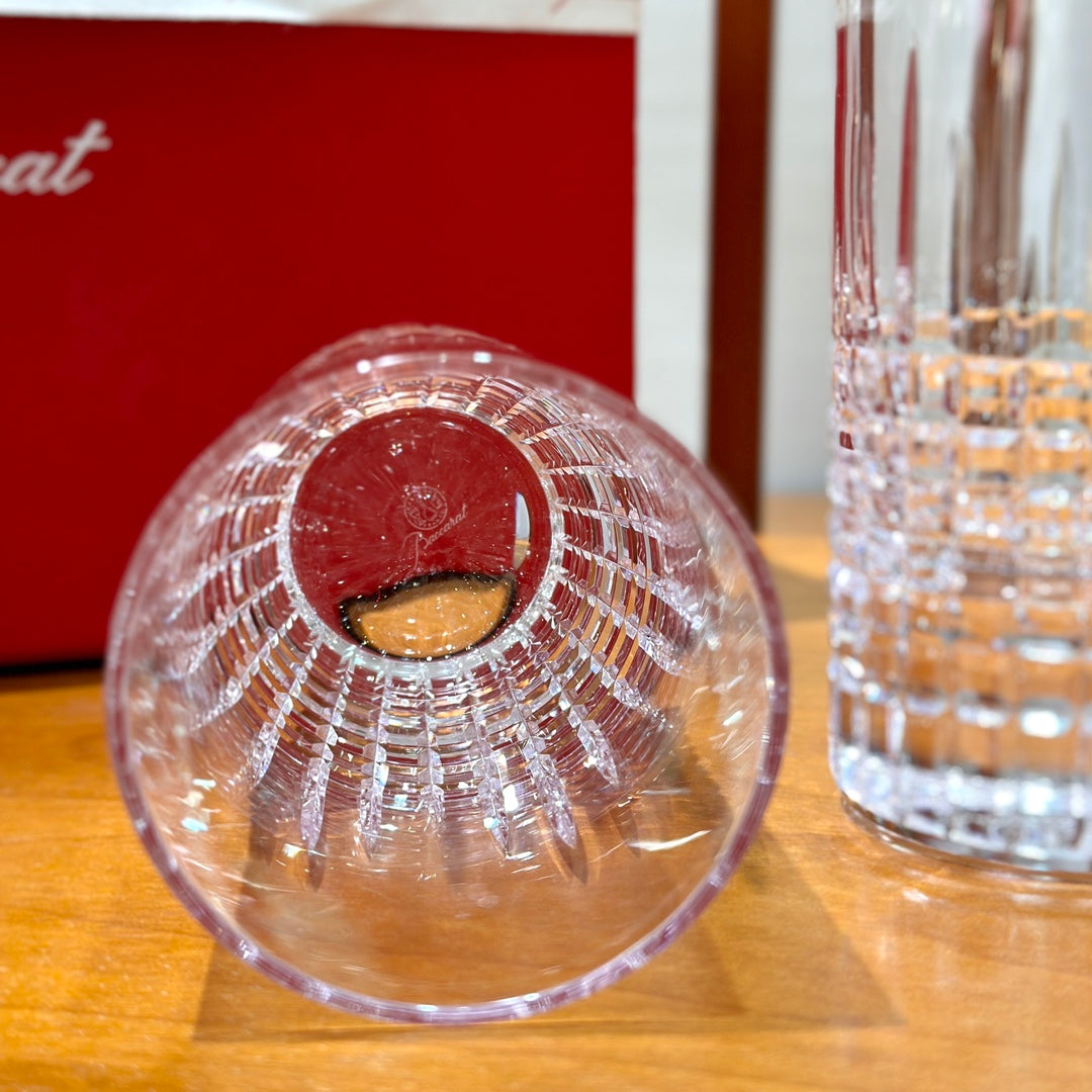 Baccarat Nancy Crystal Highball Glass Set (2-Piece) - Elegant Cut Design