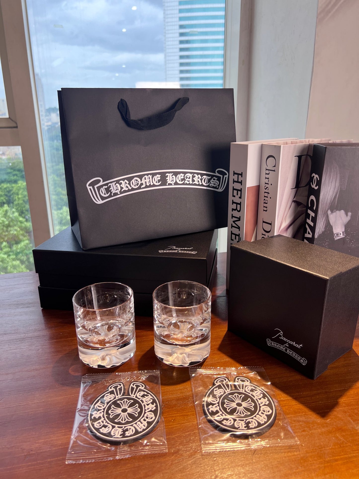 Chrome Hearts x Baccarat Collaboration – Limited Edition Crystal Tumblers