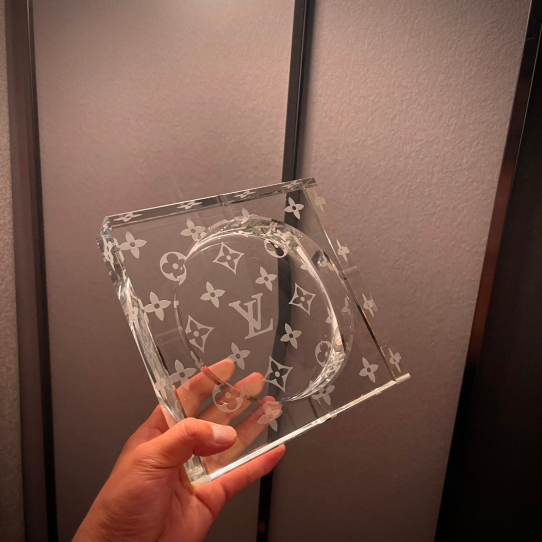 Louis Vuitton x Baccarat Crystal Ashtray – Limited Edition Luxe Home Decor