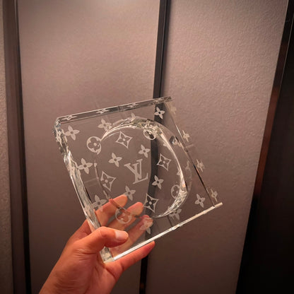 Louis Vuitton x Baccarat Crystal Ashtray – Limited Edition Luxe Home Decor