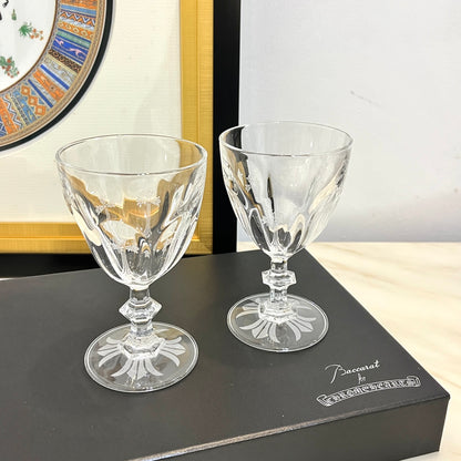 Baccarat x Chrome Hearts Collaboration Crystal Wine Glass Set