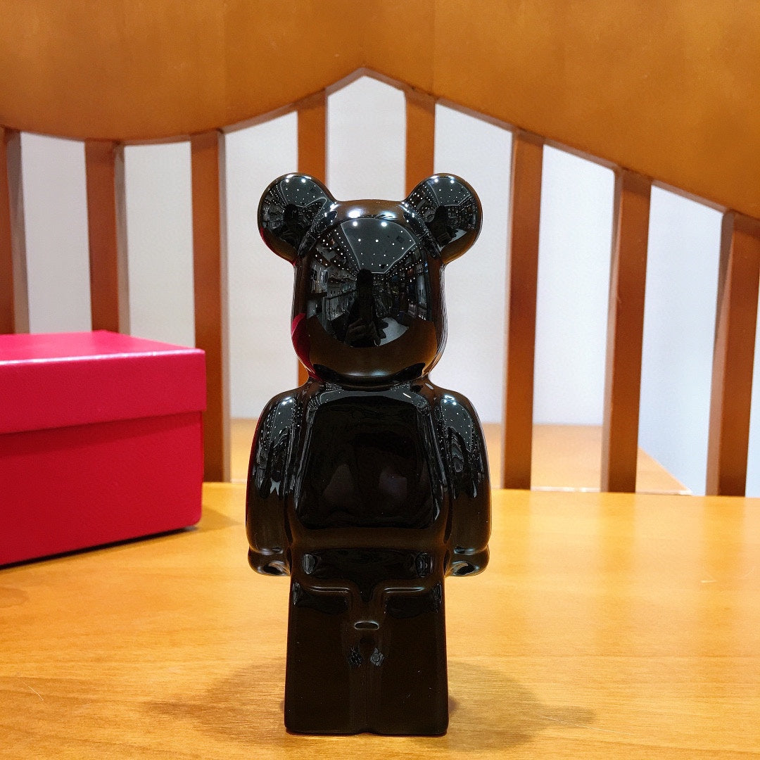 Bearbrick x Baccarat Paris Limited Edition 200% Black Bear