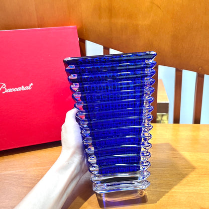 Baccarat Eye Collection Crystal Vase – Large, Blue