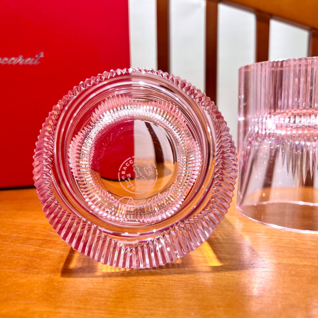 Baccarat GLORIA Angel Wings Whiskey Glass - Pink Edition