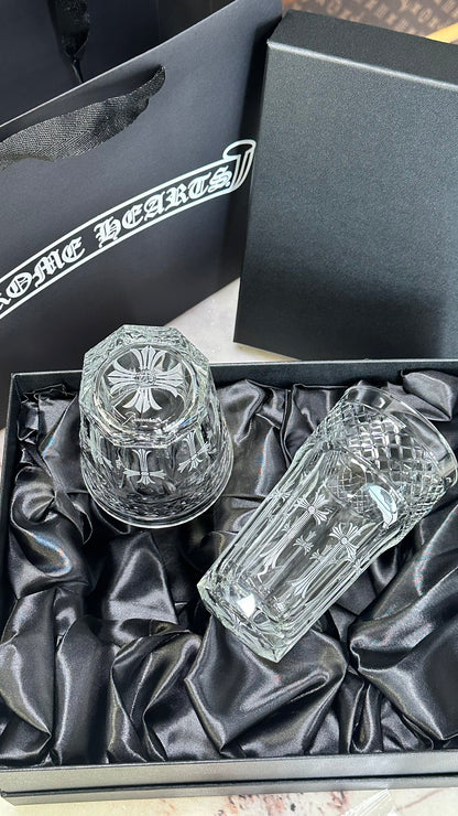 Chrome Hearts x Baccarat Luxury Crystal Whiskey Glass Set - Limited Edition