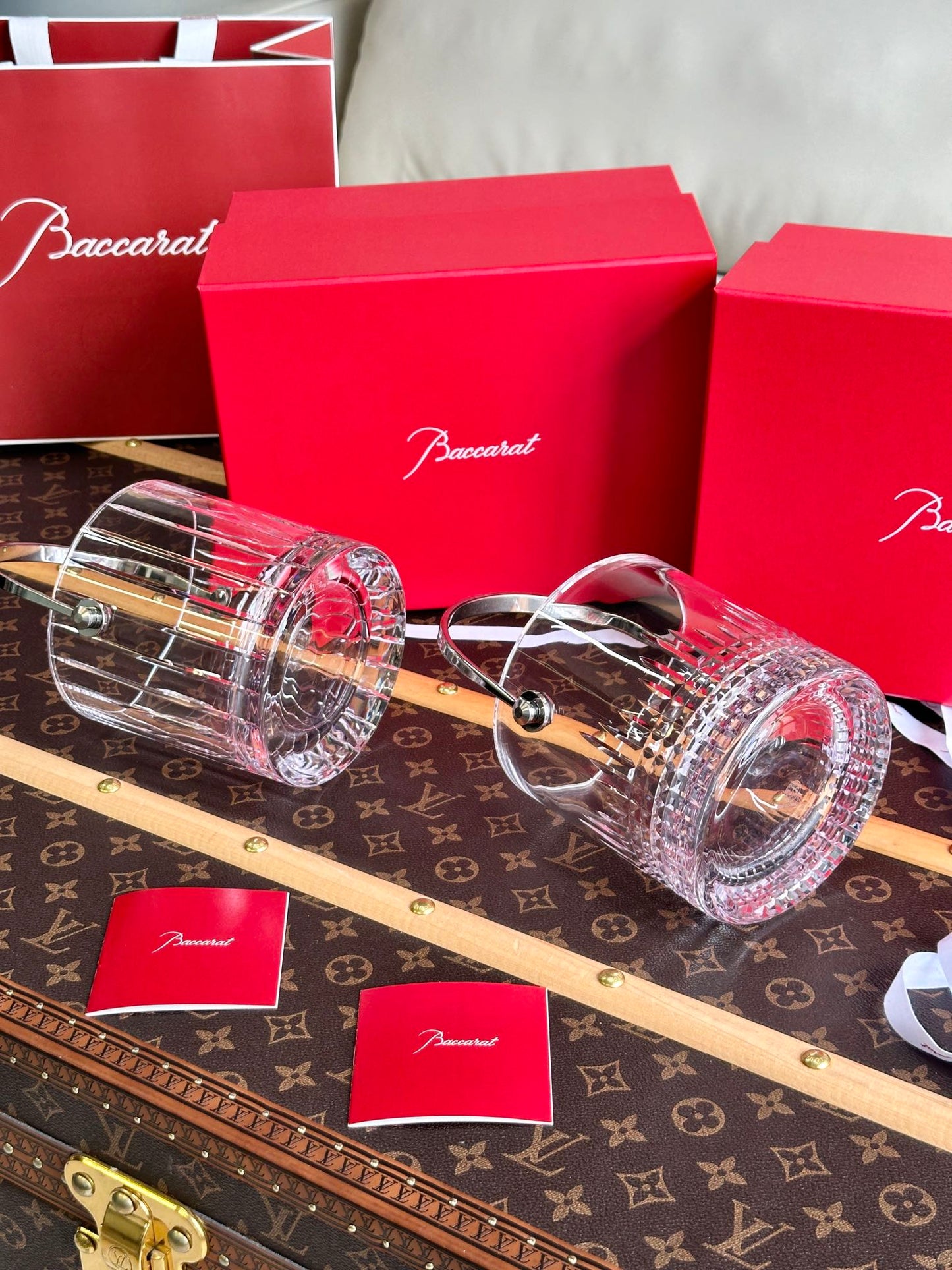 Baccarat Harmonie & Nancy Crystal Ice Bucket Collection - Timeless Elegance in Crystal Design