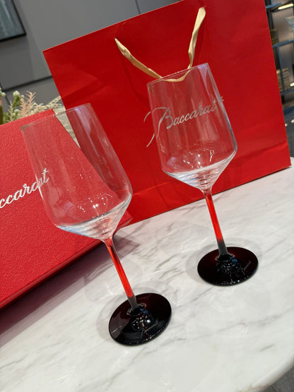 Baccarat Crystal Wine Glass Set (2-Piece Gift Box)