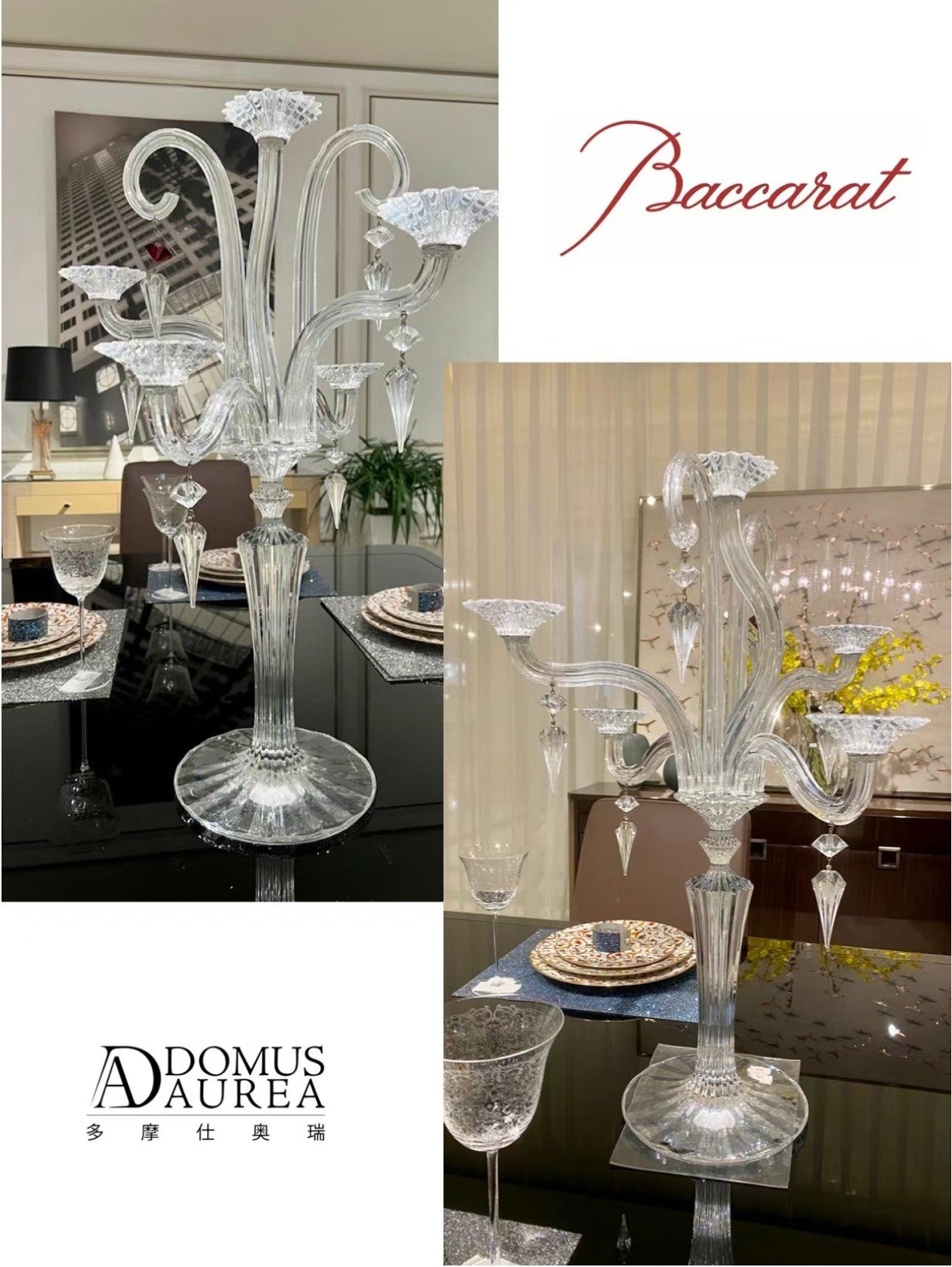 Baccarat Mille Nuits Candelabra - The Epitome of Elegance and Tradition