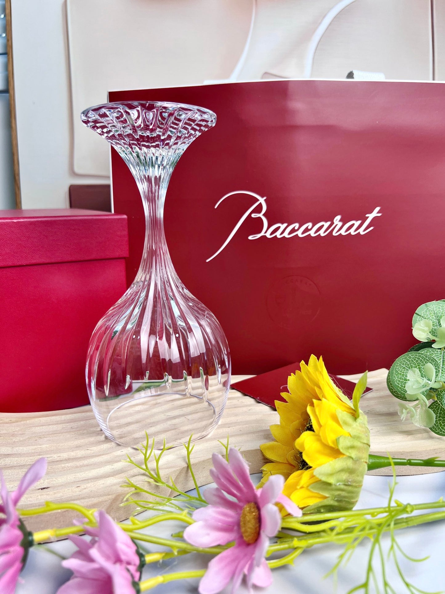 Baccarat Massena Crystal Red Wine Glass - Luxurious Handcrafted French Crystal Goblet