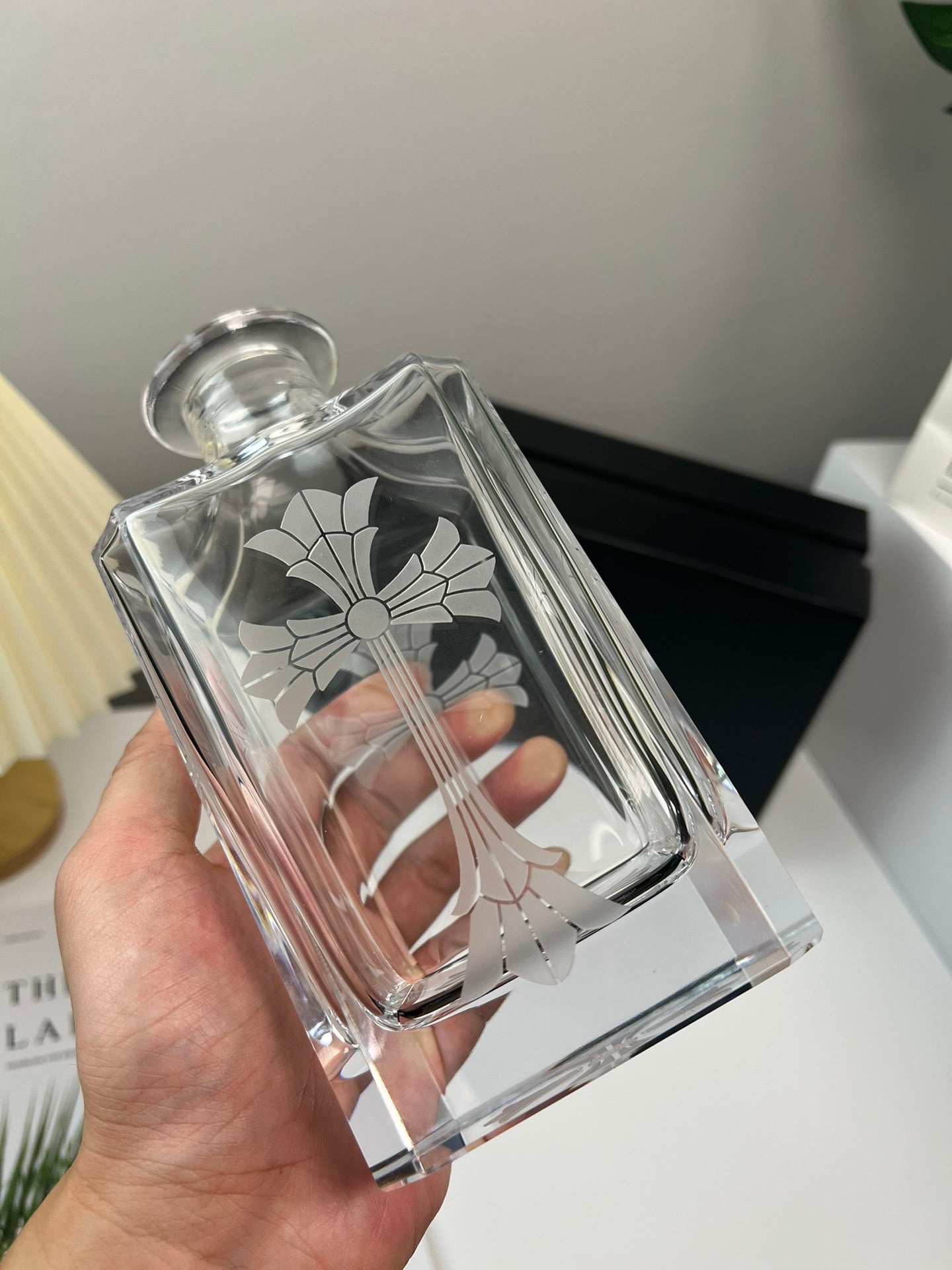 Chrome Hearts x Baccarat Collaboration - Handcrafted K9 Crystal Decanter with Laser-Etched Logo