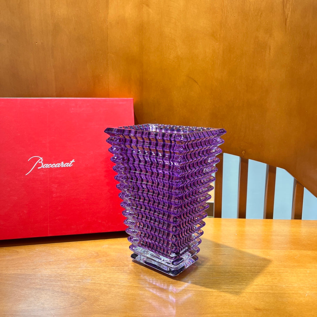 Baccarat Eye Collection Crystal Vase – Large, Purple