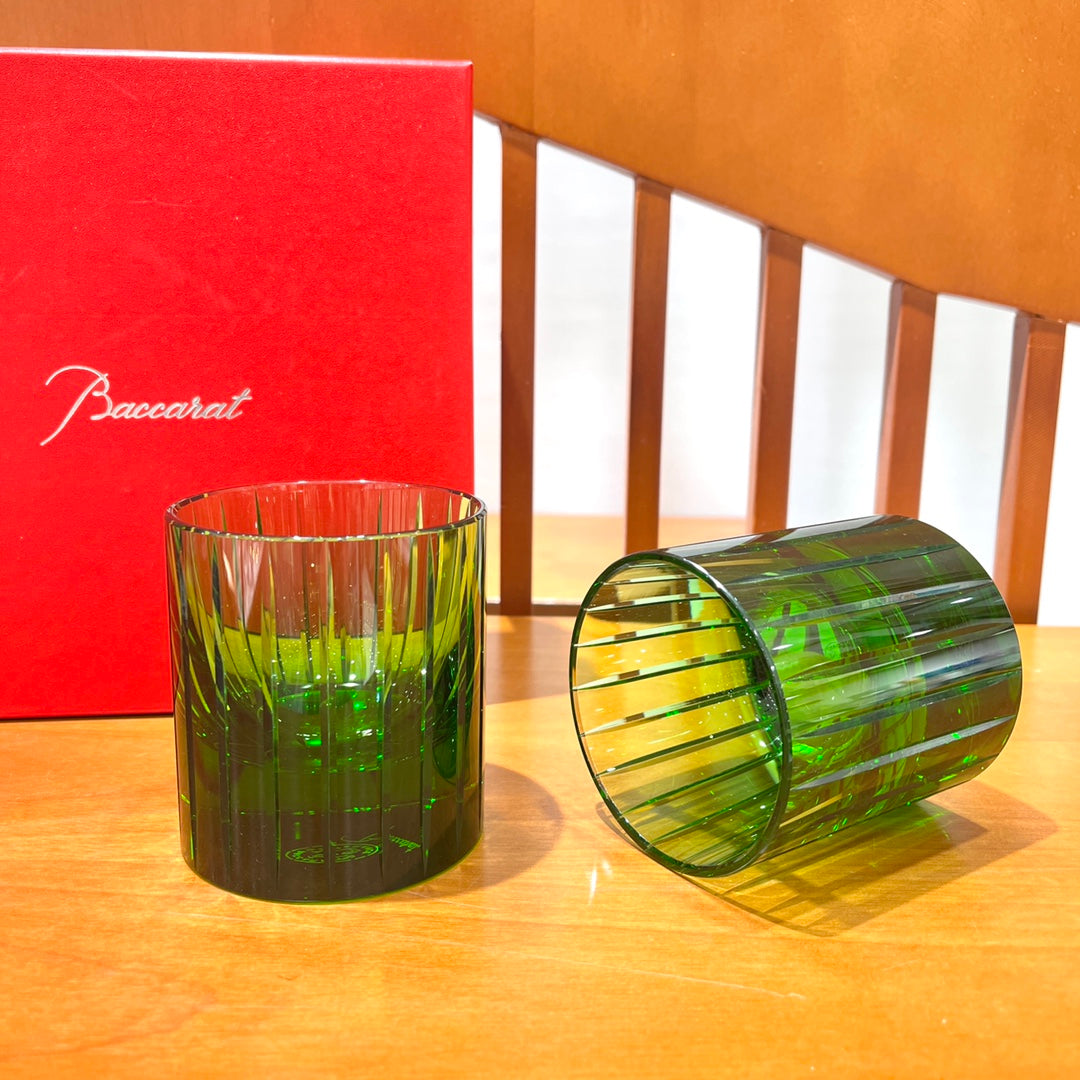 Baccarat Harmonie Crystal Tumblers Set (2-Piece) - Green