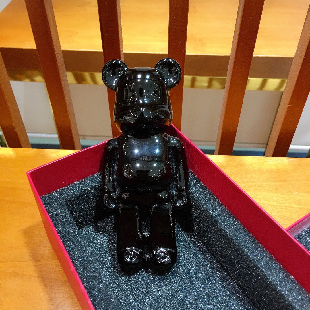 Bearbrick x Baccarat Paris Limited Edition 200% Black Bear