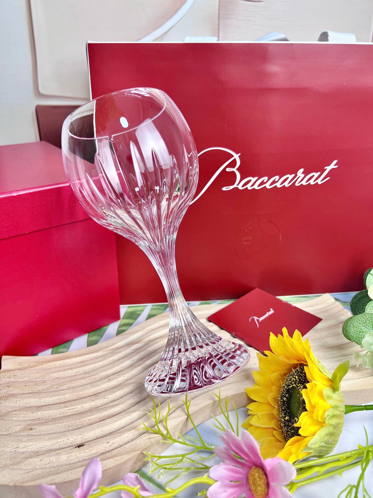 Baccarat Massena Crystal Red Wine Glass - Luxurious Handcrafted French Crystal Goblet