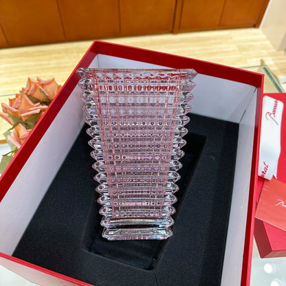 Baccarat EYE Crystal Vase - Limited Edition Trapezoidal Design for Qixi Festival