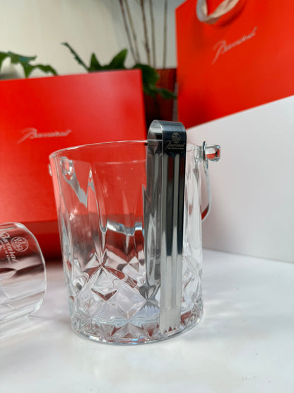 Baccarat Crystal Ice Bucket & Glass Set