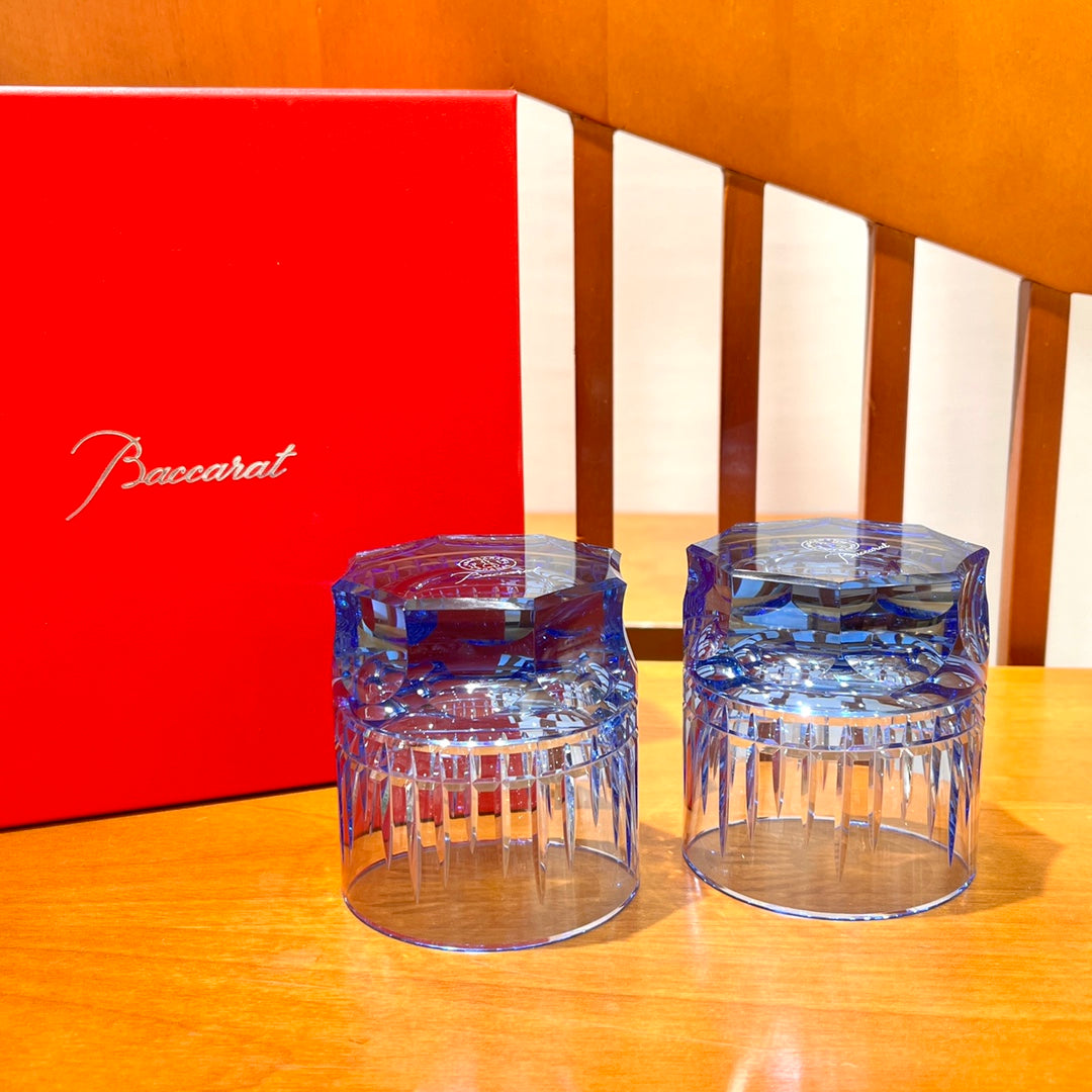 Baccarat Harmonie Crystal Tumblers Set (2-Piece) - Blue