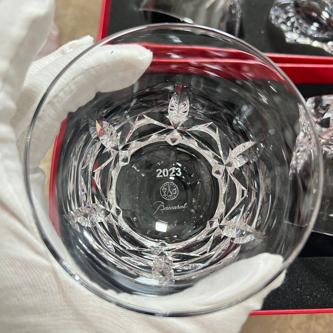 Baccarat Brilliant 2023 Annual Edition Crystal Whiskey Glasses (Set of 2)