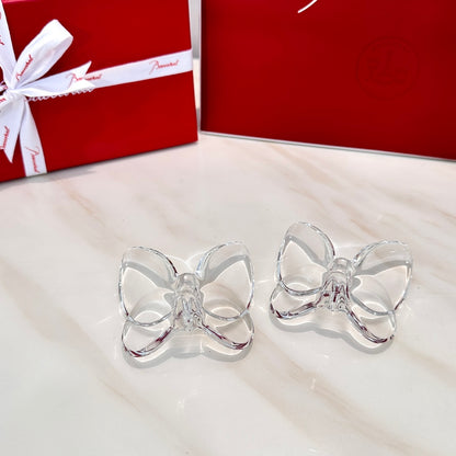 Baccarat PAPILLON Lucky Butterfly Crystal Decor Piece - Symbol of Grace and Elegance (2-piece crystal)