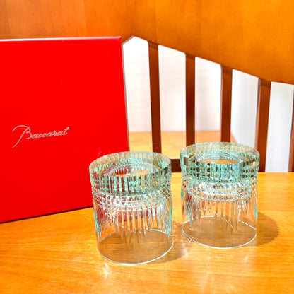 Baccarat Nancy Collection Whiskey Crystal Glasses - Mint Green (2-piece))