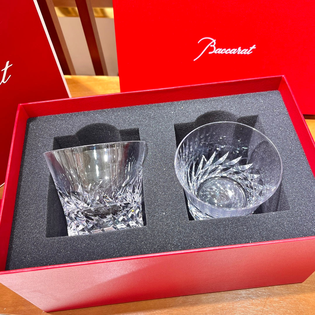 Baccarat GLORIA Angel Wings Crystal Glass Set (2 Pieces) - Clear