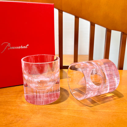 Baccarat GLORIA Angel Wings Whiskey Glass - Pink Edition