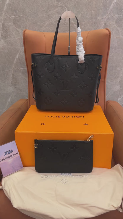 Louis Vuitton monogram emeinte m45685 neverfull mm tote