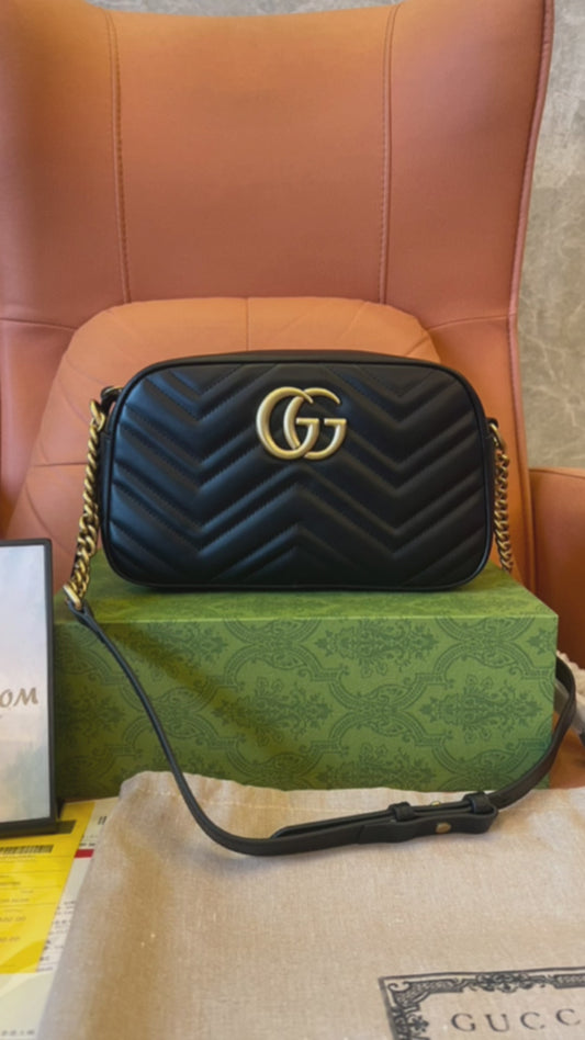 Gucci marmont camera bag black