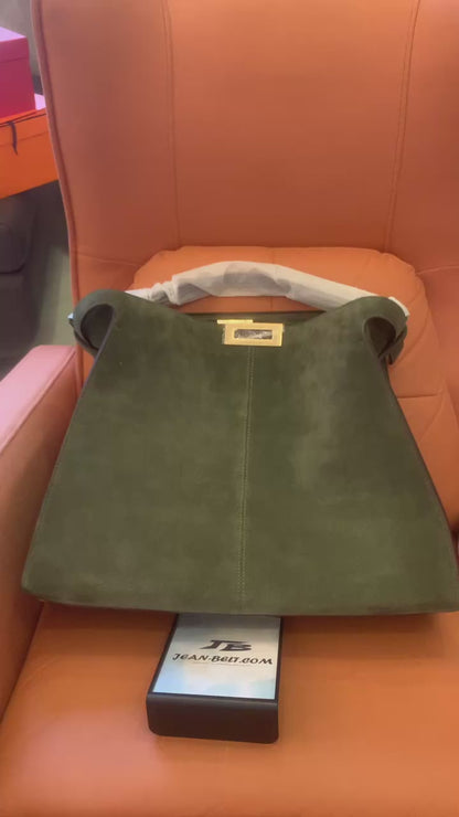 Fendi peekaboo i see u tote large army green